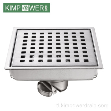 Square stainless anti odor floor drain